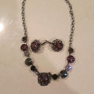 Necklace and earrings